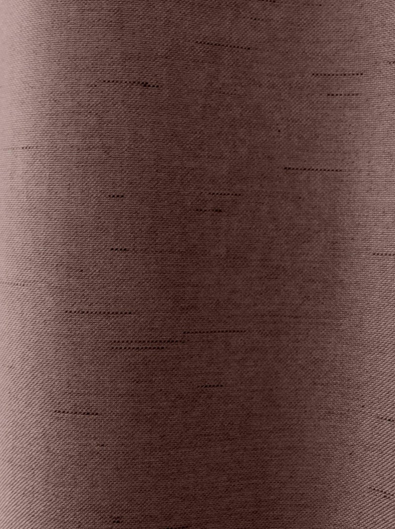 Rideau occultant uni et fileté Marron glacé - Kiabi