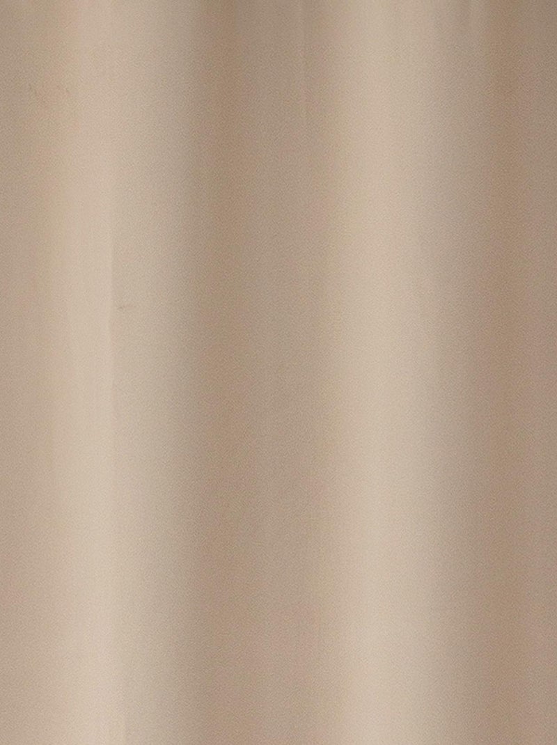 Rideau occultant uni grande largeur Beige - Kiabi