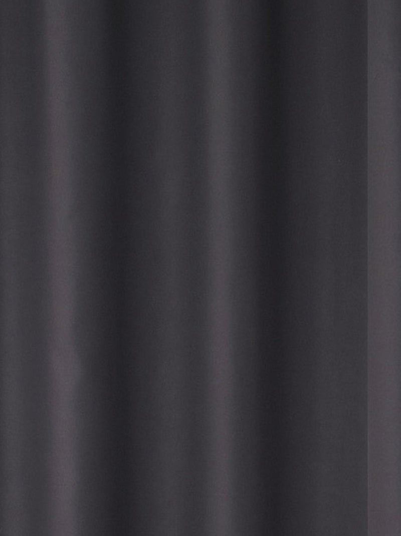 Rideau occultant uni grande largeur gris anthracite - Kiabi
