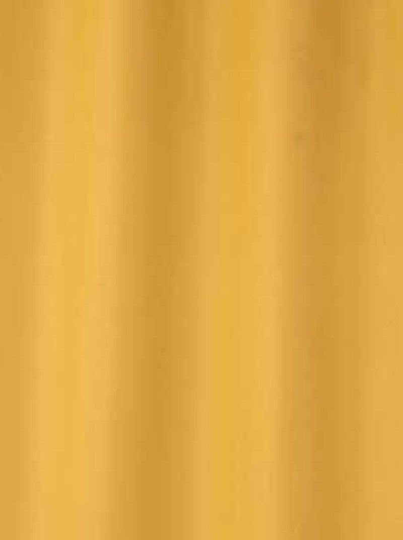 Rideau occultant uni grande largeur Jaune moutarde - Kiabi