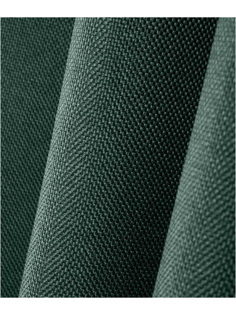 Rideau occultant uni tramé Vert sapin - Kiabi