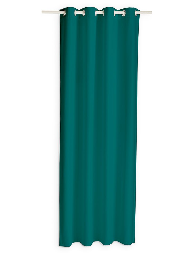 Rideau occultant vert émeraude - Kiabi