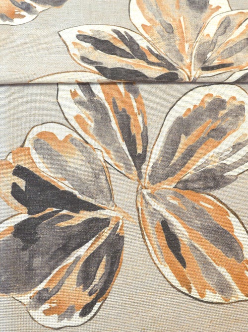 Rideau poly-lin imprimé fleur aquarelle - Kiabi