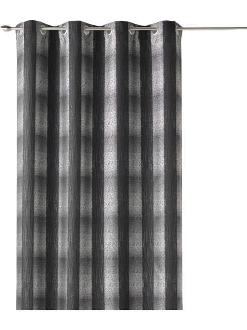 Rideau tamisant à motif quadrillé - Kiabi