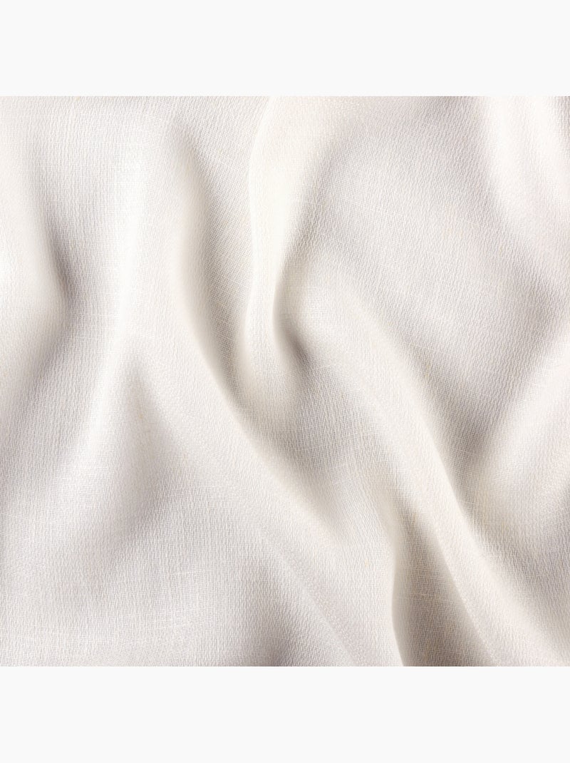 Rideau tamisant à œillets polylin satin Blanc - Kiabi