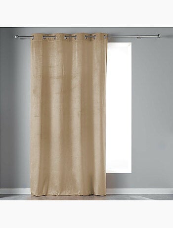 Rideau tamisant à œillets – velours – velvetine