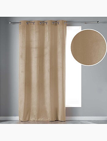 Rideau tamisant à œillets – velours – velvetine