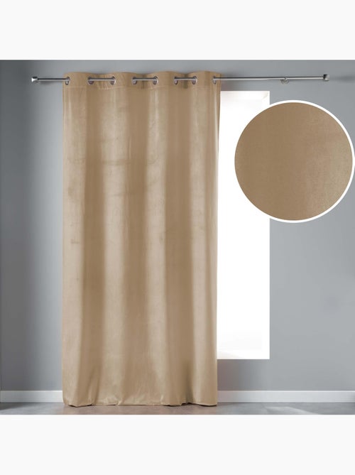 Rideau tamisant à œillets – velours – velvetine - Kiabi Rideau tamisant à œillets – velours – velvetine - Kiabi