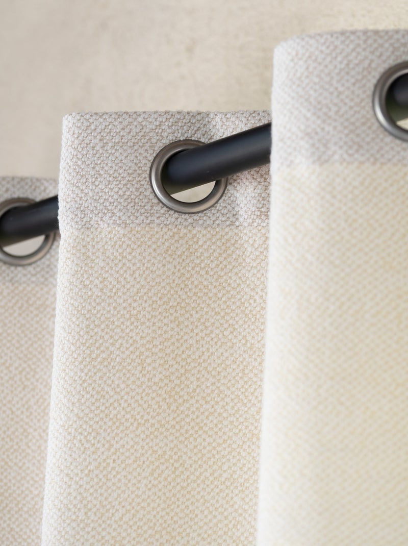 Rideau tamisant bouclette Ecru - Kiabi