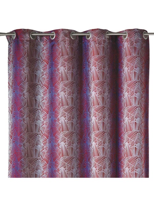 Rideau tamisant en jacquard à motifs ethniques - Kiabi