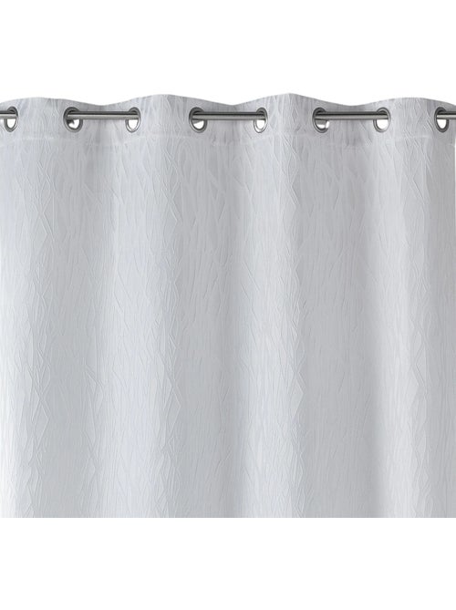 Rideau tamisant en jacquard imprimé - Kiabi