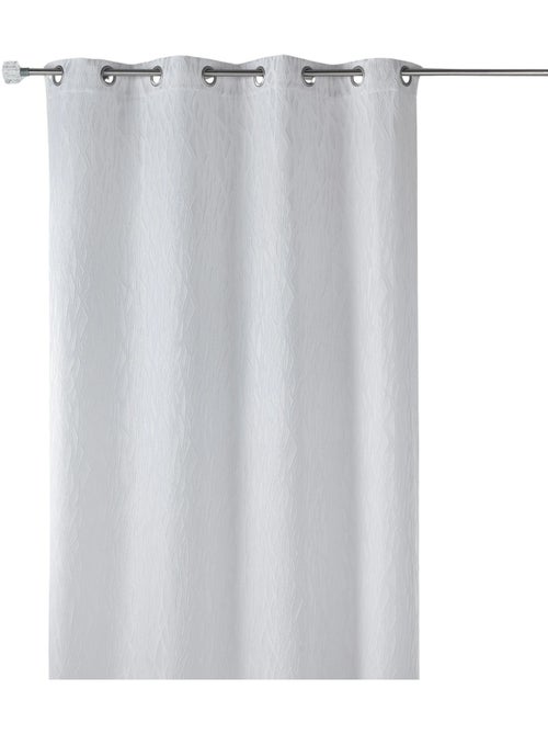 Rideau tamisant en jacquard imprimé - Kiabi