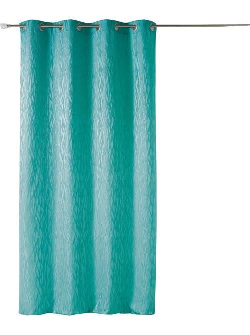 Rideau tamisant en jacquard imprimé - Kiabi