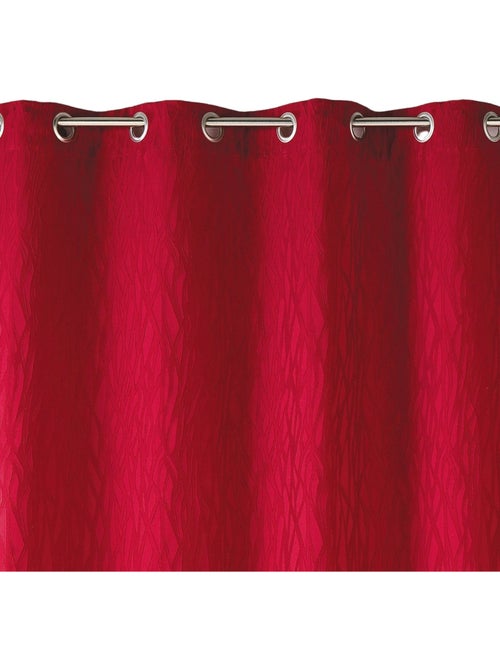 Rideau tamisant en jacquard imprimé - Kiabi