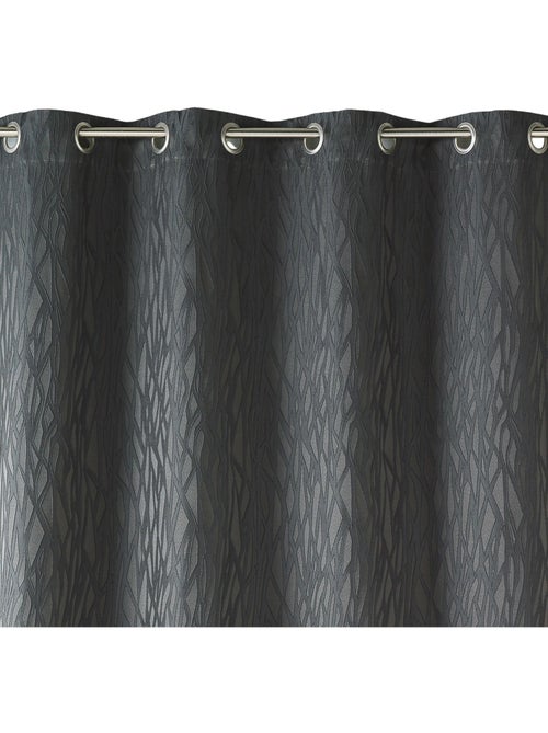 Rideau tamisant en jacquard imprimé - Kiabi