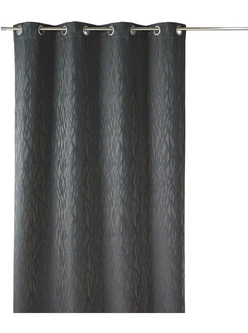 Rideau tamisant en jacquard imprimé - Kiabi