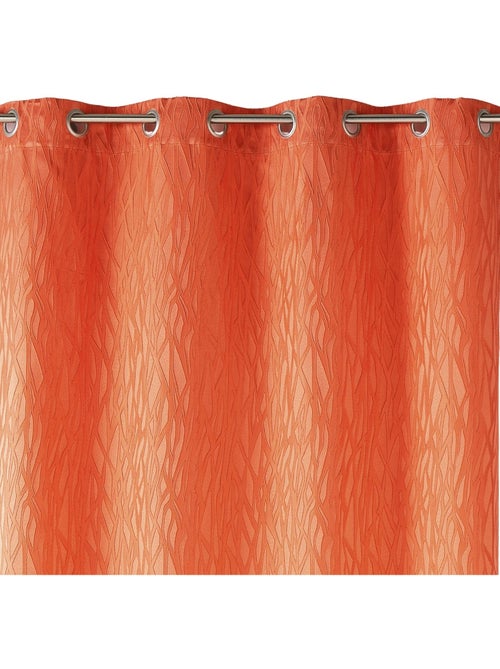 Rideau tamisant en jacquard imprimé - Kiabi