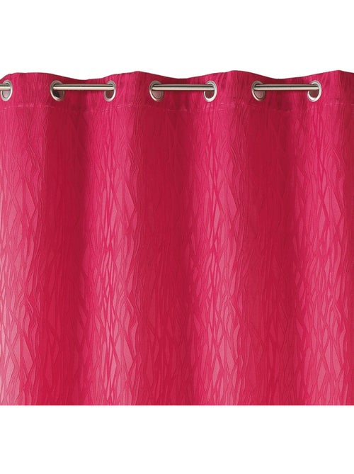 Rideau tamisant en jacquard imprimé - Kiabi