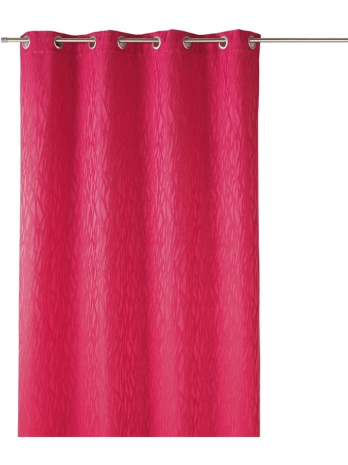 Rideau tamisant en jacquard imprimé - Kiabi