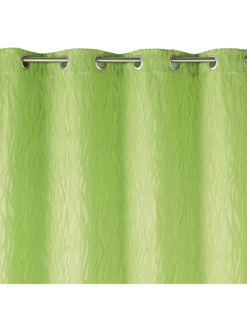 Rideau tamisant en jacquard imprimé - Kiabi