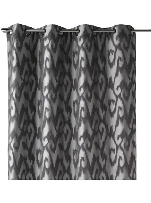 Rideau tamisant en jacquard motifs baroques - Kiabi