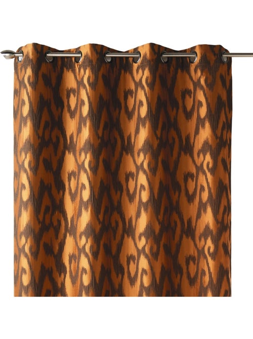Rideau tamisant en jacquard motifs baroques - Kiabi