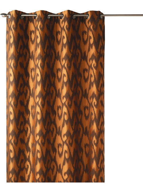 Rideau tamisant en jacquard motifs baroques - Kiabi
