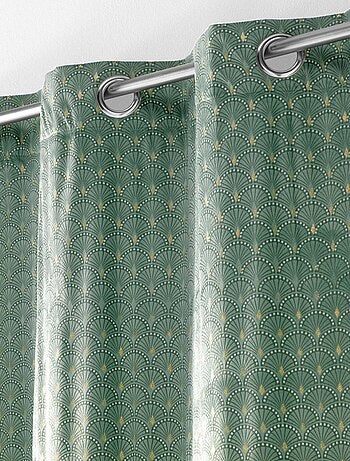 Rideau tamisant en velours print or