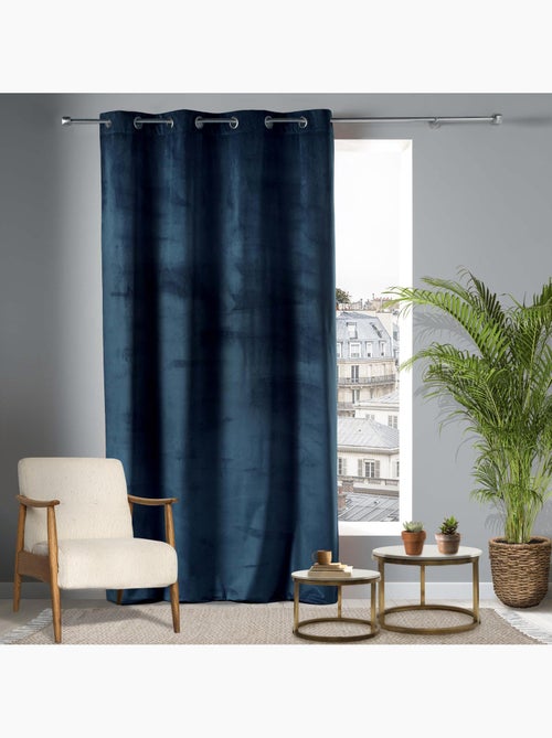 Rideau tamisant en velours ras - Kiabi