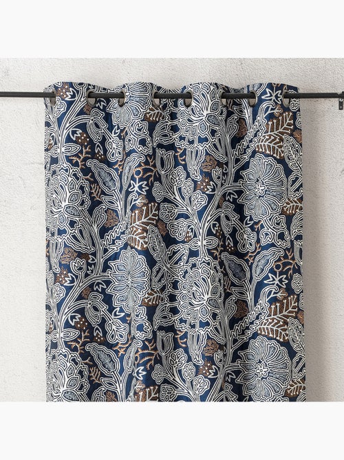 Rideau tamisant jacquard floral à motif graphique - Kiabi Rideau tamisant jacquard floral à motif graphique - Kiabi