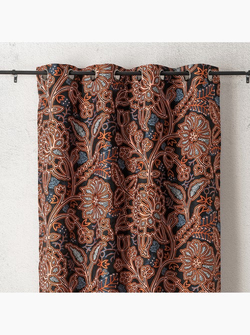 Rideau tamisant jacquard floral à motif graphique - Kiabi Rideau tamisant jacquard floral à motif graphique - Kiabi