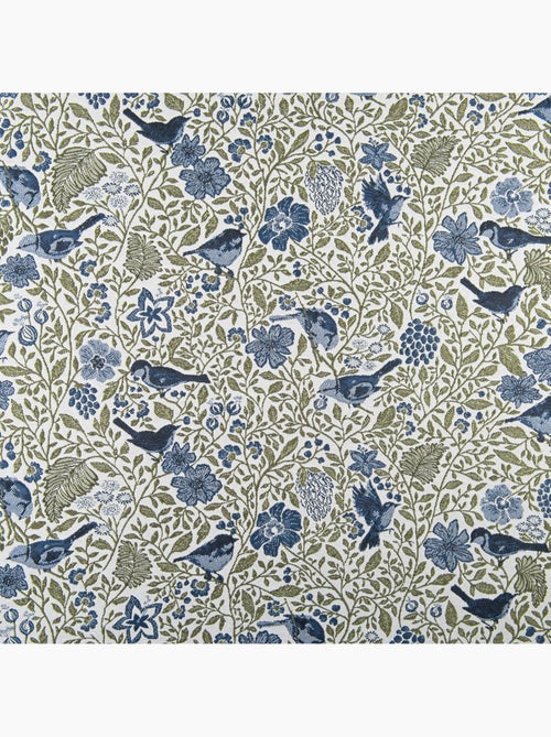 Rideau tamisant jacquard polycoton à motifs floraux et oiseaux - Kiabi Rideau tamisant jacquard polycoton à motifs floraux et oiseaux - Kiabi