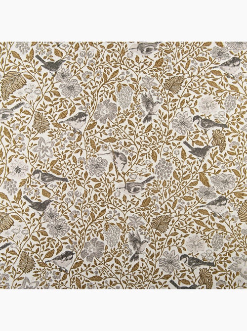 Rideau tamisant jacquard polycoton à motifs floraux et oiseaux - Kiabi Rideau tamisant jacquard polycoton à motifs floraux et oiseaux - Kiabi