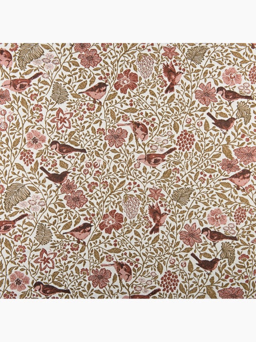 Rideau tamisant jacquard polycoton à motifs floraux et oiseaux - Kiabi Rideau tamisant jacquard polycoton à motifs floraux et oiseaux - Kiabi