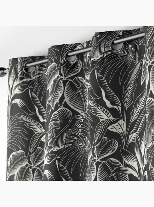 Rideau tamisant polyester imprimé cabana - Kiabi
