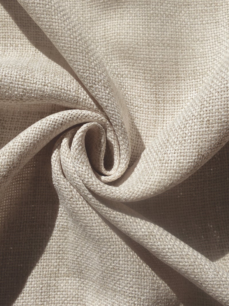Rideau tamisant uni et chiné Beige clair - Kiabi