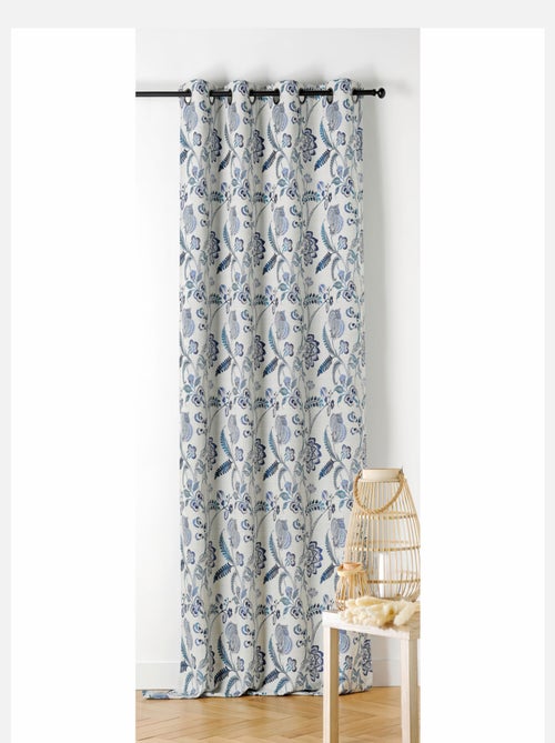 Rideau tamisant vintage floral - Kiabi