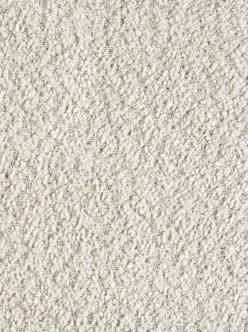 Rideau thermique à oeillets  - effet bouclé Blanc - Kiabi