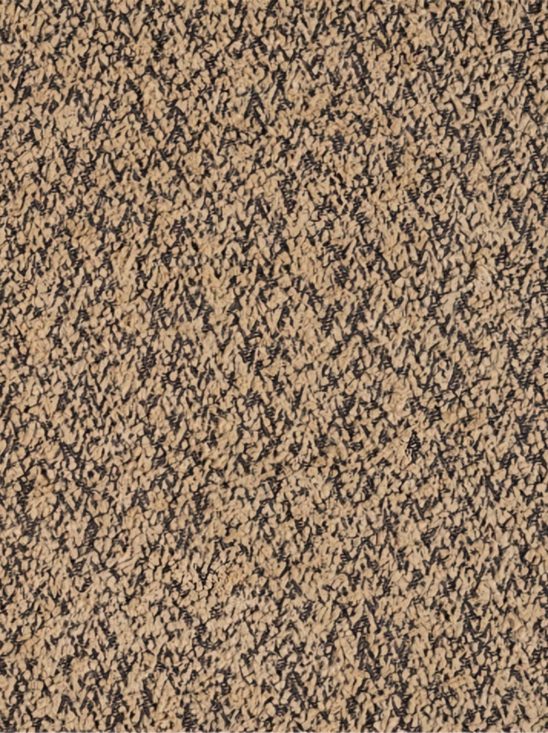 Rideau thermique à oeillets  - effet bouclé Taupe - Kiabi