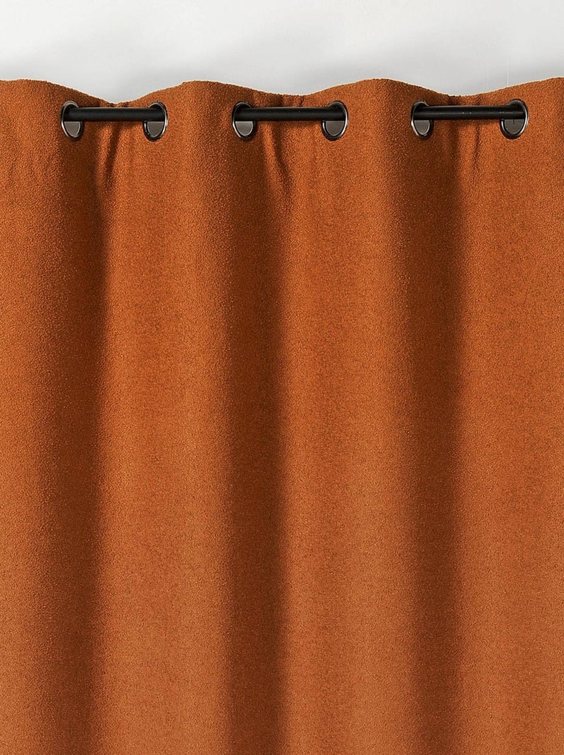 Rideau thermique au style bouclette Terracotta - Kiabi