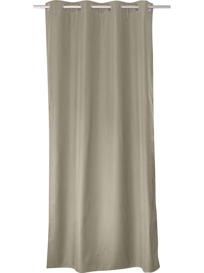 Rideau thermique en microfibre doublée Bois naturel - Kiabi