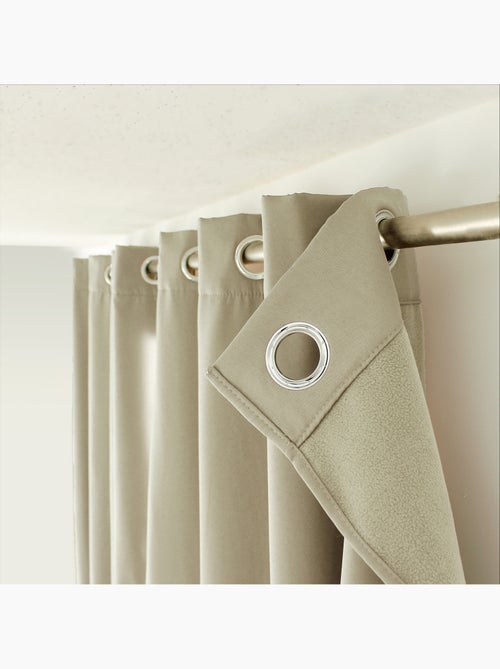 Rideau thermique en microfibre doublée - Kiabi