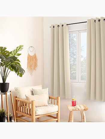 Rideau thermique en microfibre doublée
