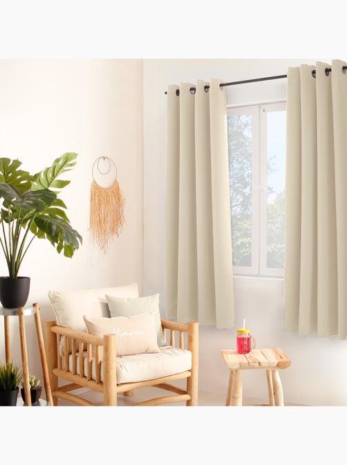 Rideau thermique en microfibre doublée - Kiabi