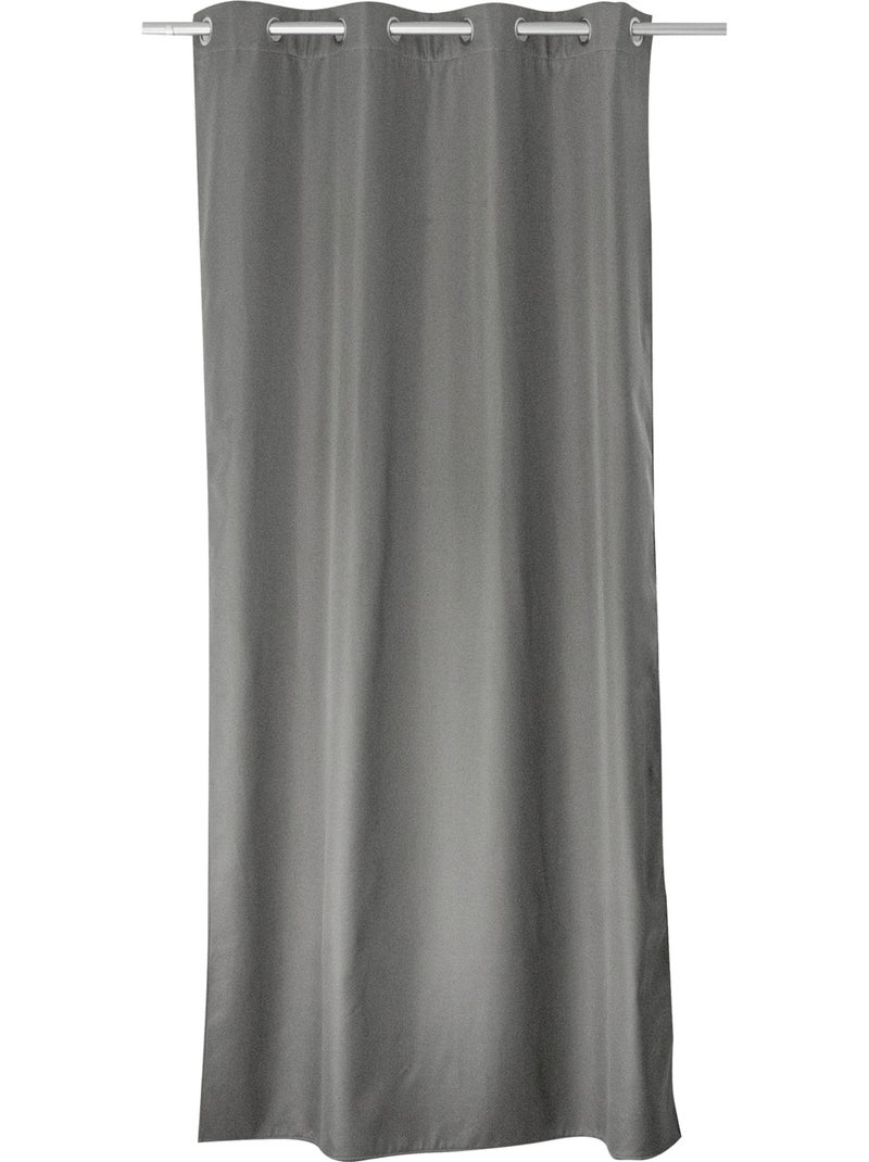 Rideau thermique en microfibre doublée Gris clair - Kiabi