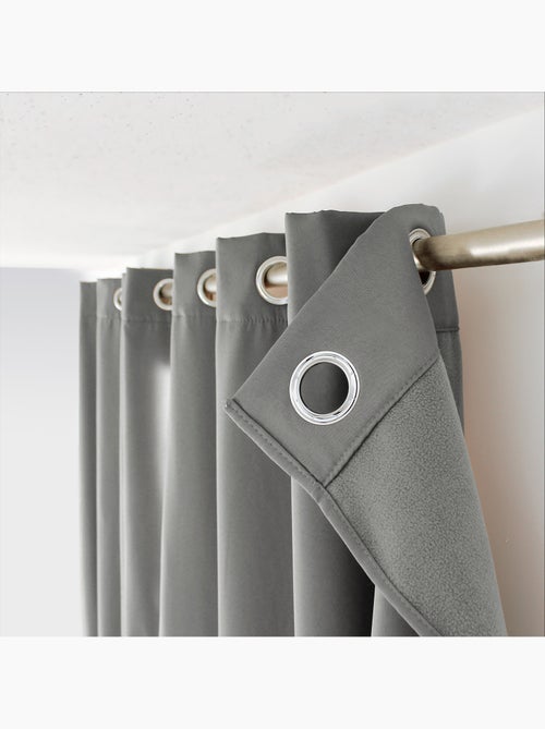 Rideau thermique en microfibre doublée - Kiabi