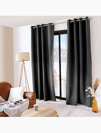 Rideau thermique en microfibre doublée