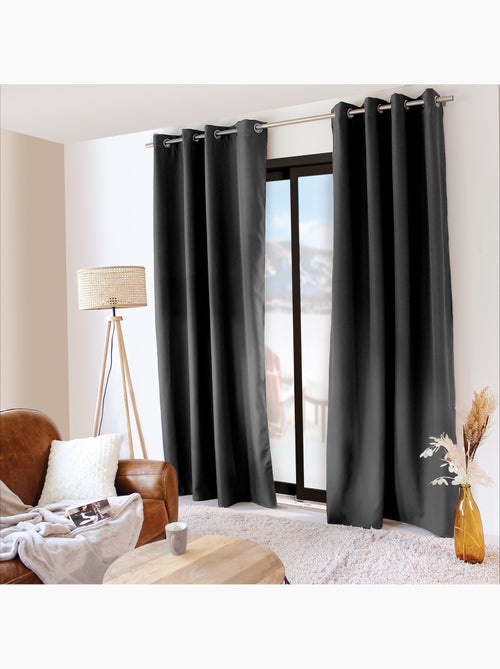 Rideau thermique en microfibre doublée - Kiabi