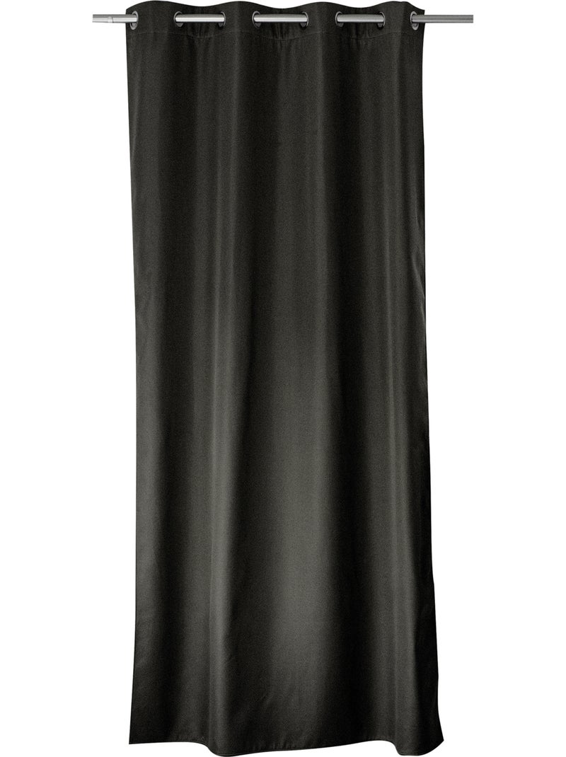 Rideau thermique en microfibre doublée Gris foncé - Kiabi