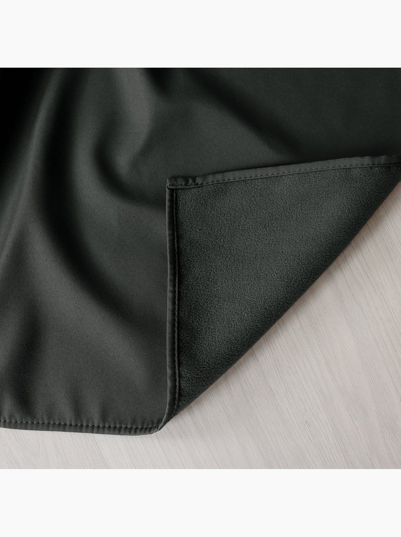 Rideau thermique en microfibre doublée Gris foncé - Kiabi